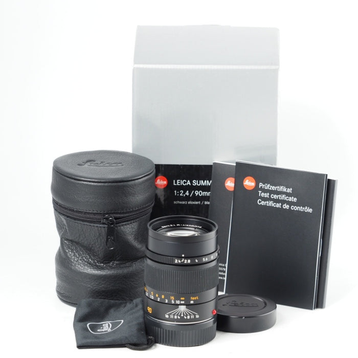 Leica Summarit-M 90mm f/2.4 11684 ブラック E46 Lens 6Bit 6ビット 中望遠 単焦点レンズ  ライカ ズマリット #14652