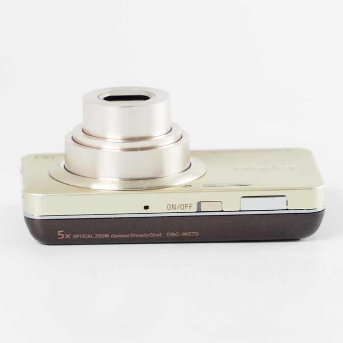 SONY Cybershot W570 1610万画素CCD 光学5倍 ゴールド DSC-W570/N #13906