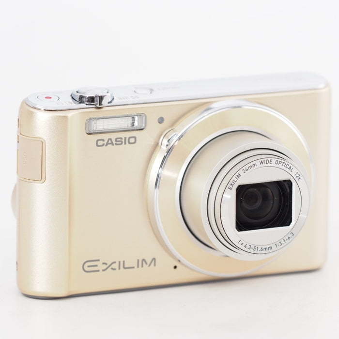 CASIO デジタルカメラ EXILIM EX-ZS190GD 広角24mm 光学12倍ズーム プレミアムオート 1610万画素 ゴールド #13433