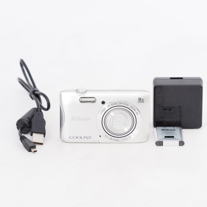 Nikon デジタルカメラ COOLPIX S3700 シルバー 光学8倍ズーム 2005万画素  ニコン S3700SL #13453