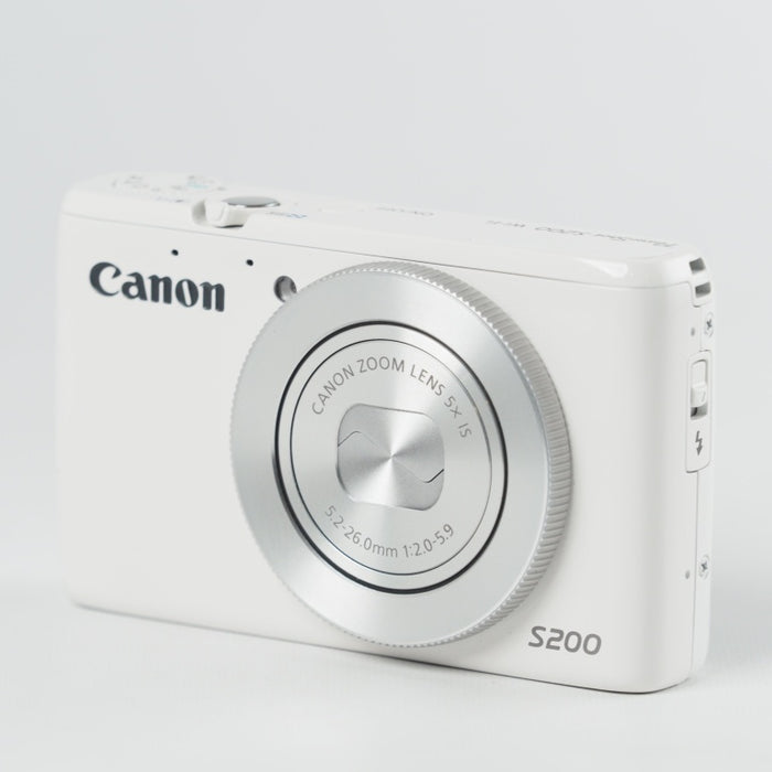 Canon デジタルカメラ PowerShot S200(ホワイト) F値2.0 広角24mm 光学5倍ズーム PSS200(WH) #13705