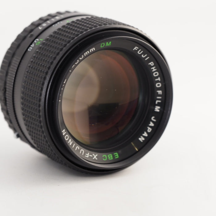 FUJIFILM EBC X-FUJINON 50mm F1.2 DM AXマウント FUJICA前後キャップ 元箱付き 銘玉 希少 フジフイルムXマウント用 アダプター付き #13473