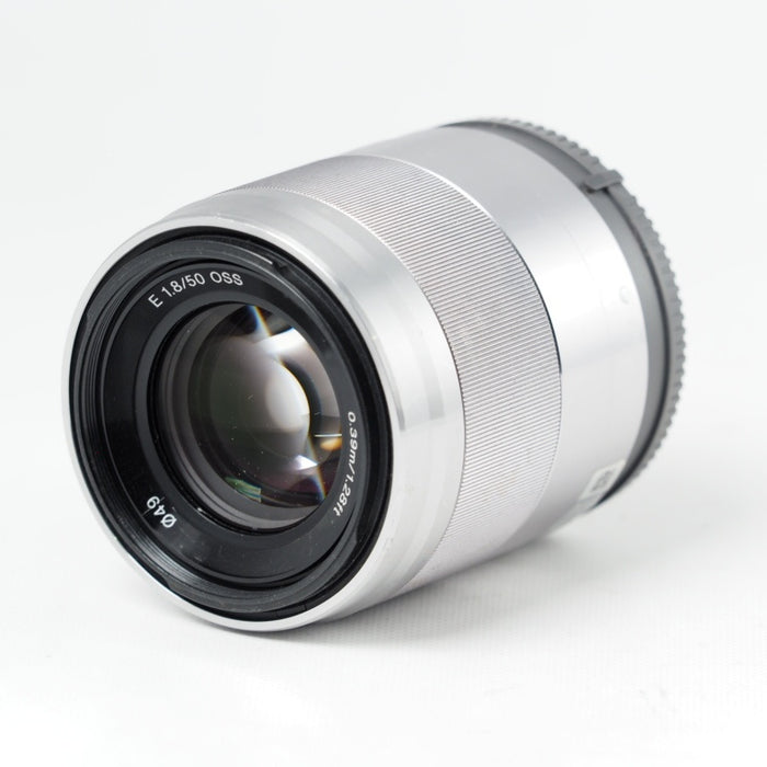 SONY E 50mm F1.8 OSS SEL50F18 シルバー ソニー Eマウント 単焦点レンズ APS-C用 #14540