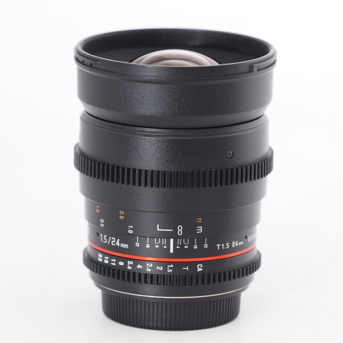 SAMYANG VDSLR 24mm T1.5 キヤノン EF用 サムヤン 動画用単焦点広角レンズ 映画撮影等 フルサイズ対応 #12973