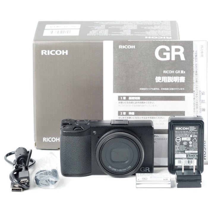 RICOH リコー GR IIIx デジタルカメラ 焦点距離 40mm / 24.2M APS-Cサイズ GRIIIx GR3x #13809