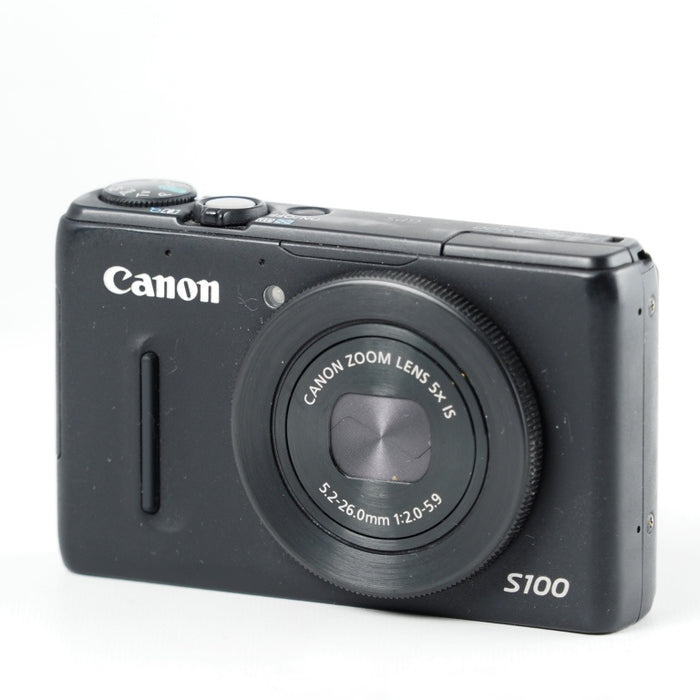 Canon キヤノン デジタルカメラ PowerShot S100 ブラック PSS100(BK) 1210万画素 広角24mm 光学5倍ズーム 3.0型TFT液晶カラーモニター #13677