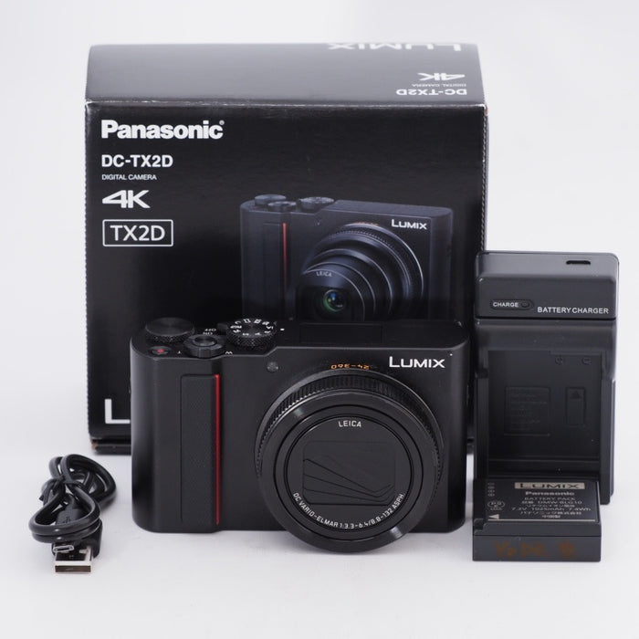 Panasonic パナソニック コンパクトデジタルカメラ ルミックス TX2D 光学15倍 ブラック LUMIX DC-TX2D-K #10060