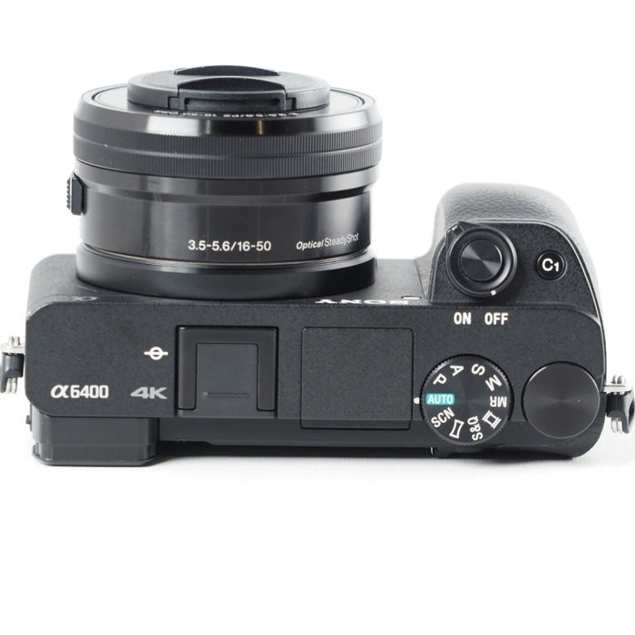 SONY ミラーレス一眼 α6400 ダブルズームレンズキット ILCE-6400Y BSELP1650 F3.5-5.6+SEL55210 F4.5-6.3 SEL55210 ブラック 【望遠レンズ付きキット】 #13992