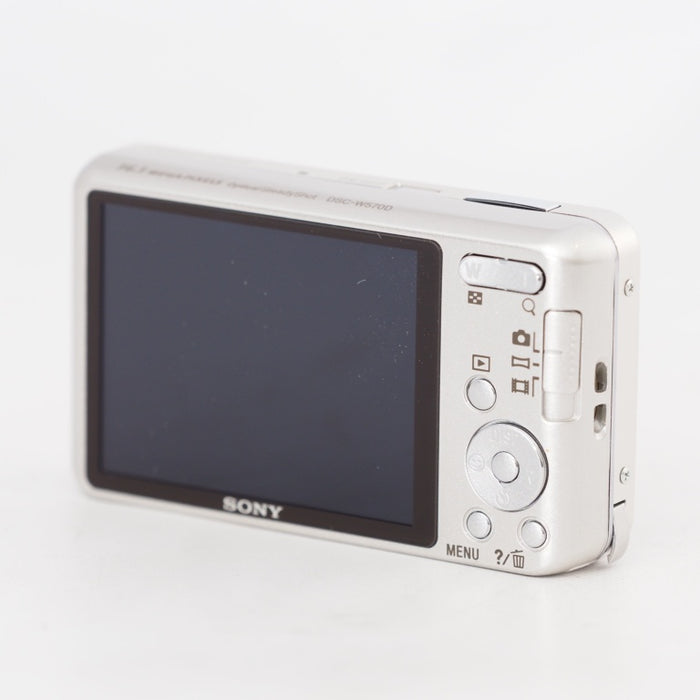 SONY デジタルカメラ Cyber-Shot W570D 1610万画素CCD 光学ｘ5 シルバー DSC-W570D/S ラインストーン加飾 希少 #13144