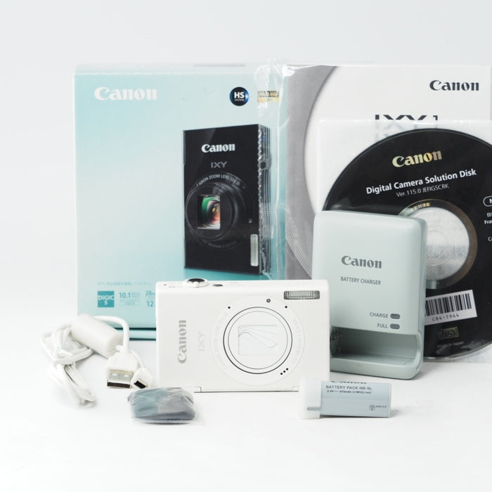 Canon IXY 1 ホワイト コンパクトデジタルカメラ 光学12倍ズーム Wi-Fi #14998