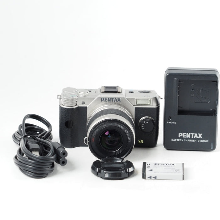 PENTAX ペンタックス ミラーレス一眼 Q7 ズームレンズキット [標準ズーム 02 STANDARD ZOOM] シルバー Q7 SILVER ZOOM LENSKIT 11522 #13996