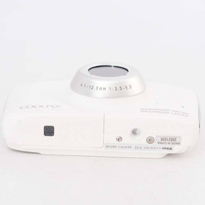Nikon ニコン デジタルカメラ S32 防水 1300万画素 ホワイト S32WH #12951