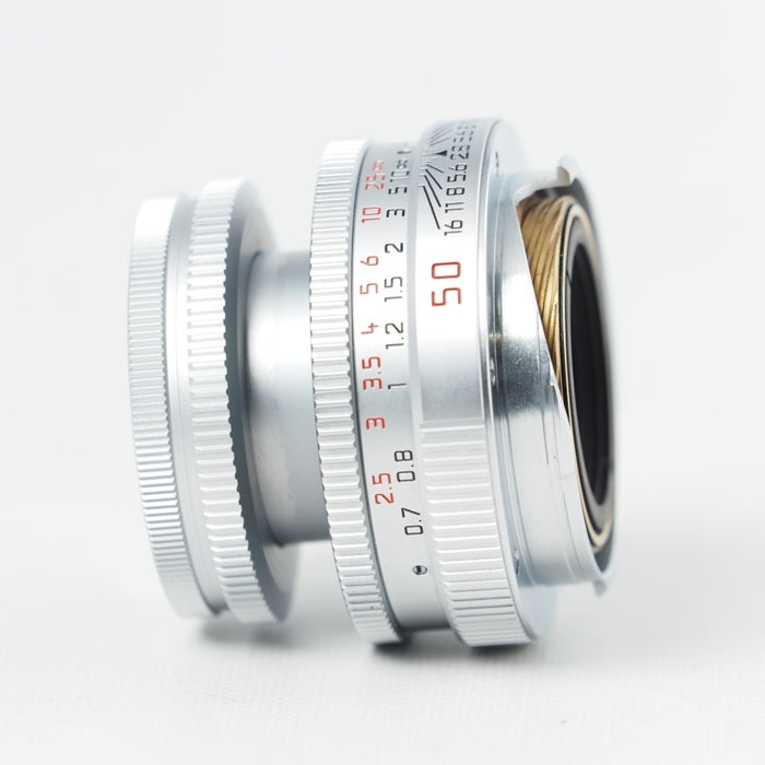Leica ELMAR-M 50mm F/2.8 E39 Lens In シルバー エルマーM ライカ Mマウント 11823 #14640