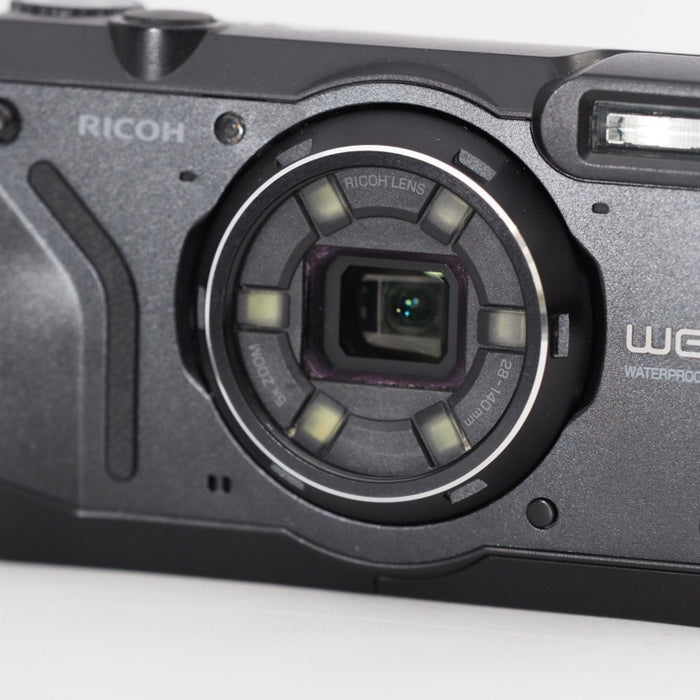 RICOH WG-6 ブラック 本格防水カメラ 20メートル防水 耐衝撃 防塵 耐寒 2000万画素 #13330