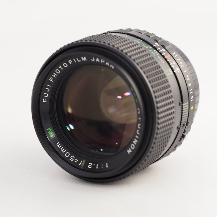 FUJIFILM EBC X-FUJINON 50mm F1.2 DM AXマウント FUJICA前後キャップ 元箱付き 銘玉 希少 フジフイルムXマウント用 アダプター付き #13473