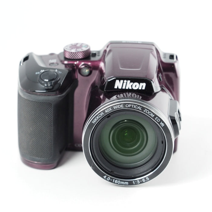 Nikon デジタルカメラ COOLPIX B500 光学40倍ズーム 1602万画素  Wi-Fi 単三電池 プラム B500PU #13857
