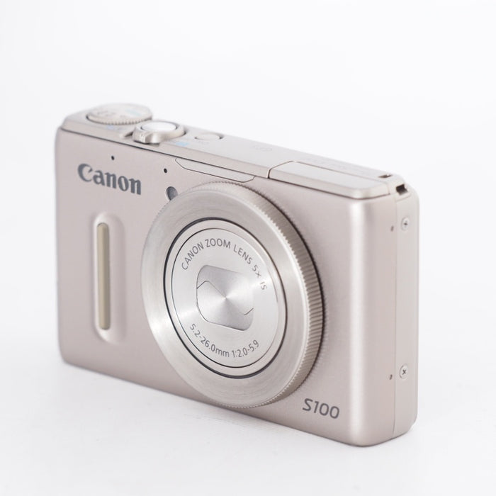 Canon キヤノン コンパクトデジタルカメラ PowerShot S100 シルバー PSS100(SL) 1210万画素 広角24mm 光学5倍ズーム 3.0型TFT液晶カラーモニター #11690