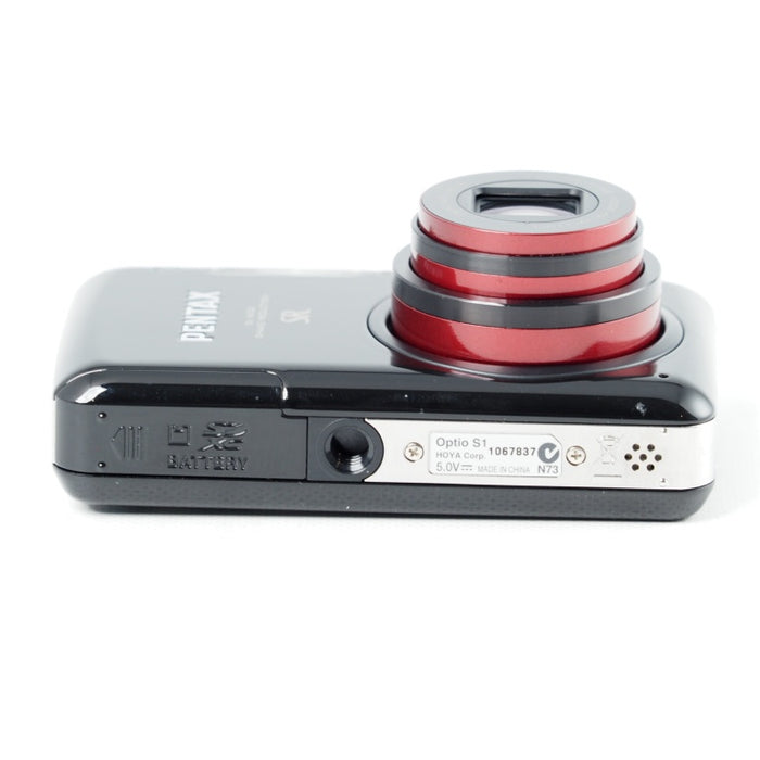 PENTAX デジタルカメラ Optio S1 ブラック ミニチュアフィルター HDRフィルター 美肌モード OPTIOS1BK #14252