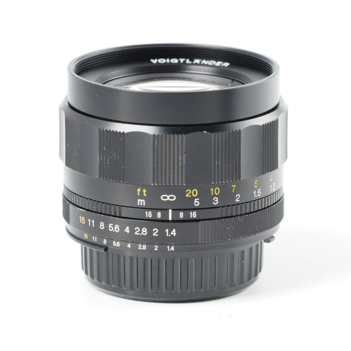 VoightLander NOKTON 58mm F1.4 SLIIS Ai-S ニコン Fマウント シルバーリム フォクトレンダー 単焦点レンズ #14360