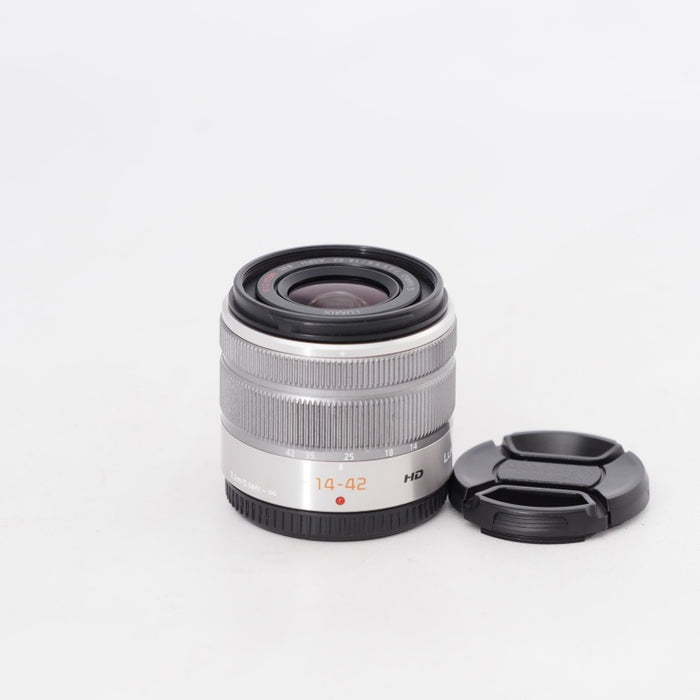 Panasonic パナソニック LUMIX G VARIO 14-42mm/F3.5-5.6 II ASPH./MEGA O.I.S. シルバー H-FS1442A-S 標準ズームレンズ マイクロフォーサーズ用 #13187