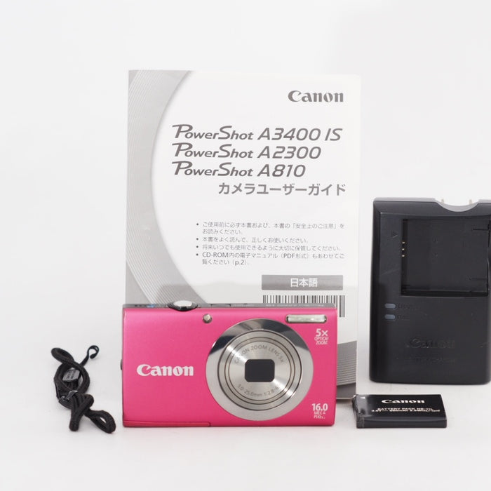 Canon デジタルカメラ PowerShot A2300 レッド 光学5倍ズーム 約1600万画素 PSA2300(RE) #13370