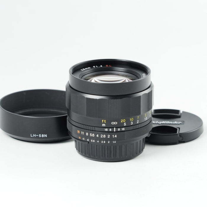 VoightLander NOKTON 58mm F1.4 SLIIS Ai-S ニコン Fマウント シルバーリム フォクトレンダー 単焦点レンズ #14413