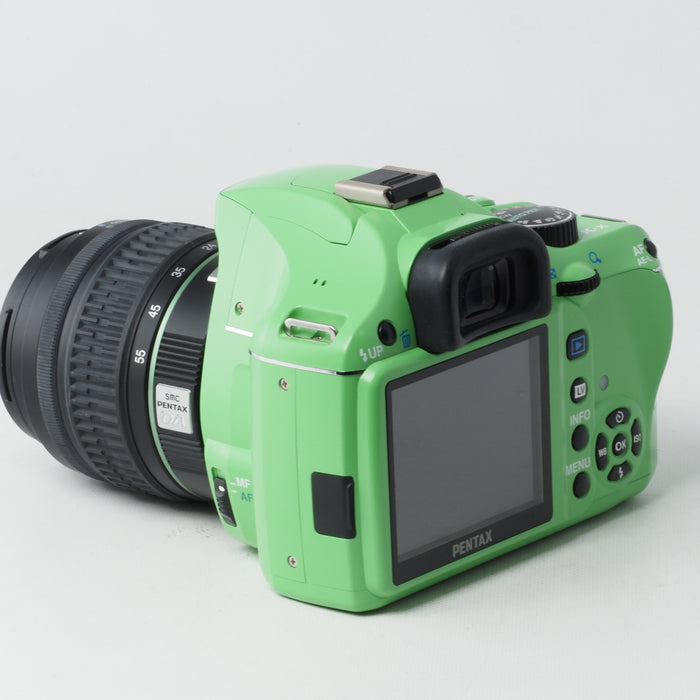 PENTAX K-X Kx 18-55mm レンズキット オーダーカラー ホワイト×グリーン #14931