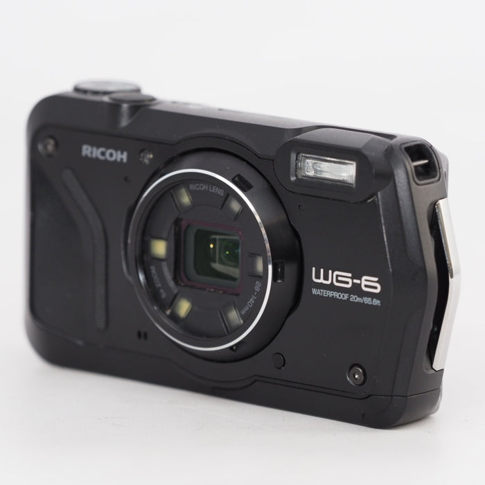 RICOH WG-6 ブラック 本格防水カメラ 20メートル防水 耐衝撃 防塵 耐寒 2000万画素 #13330