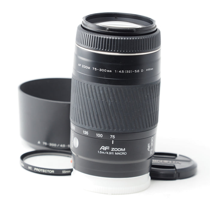 MINOLTA ミノルタ AF 75-300mm F4.5-5.6 D ブラック Aマウント #15264