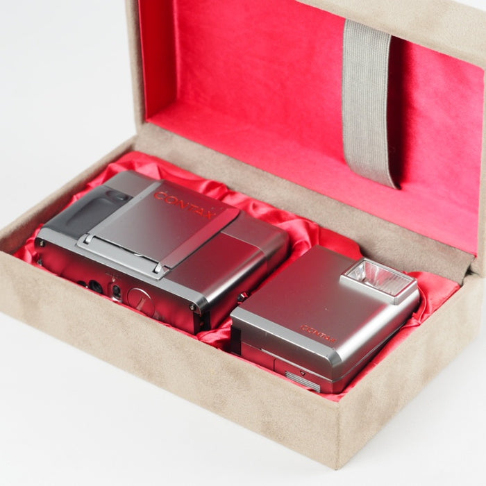 CONTAX T シルバー Sonnar 38mm f2.8 T* ゾナー T14 ストロボ付 コンタックス コンパクトカメラ 初代 #13719