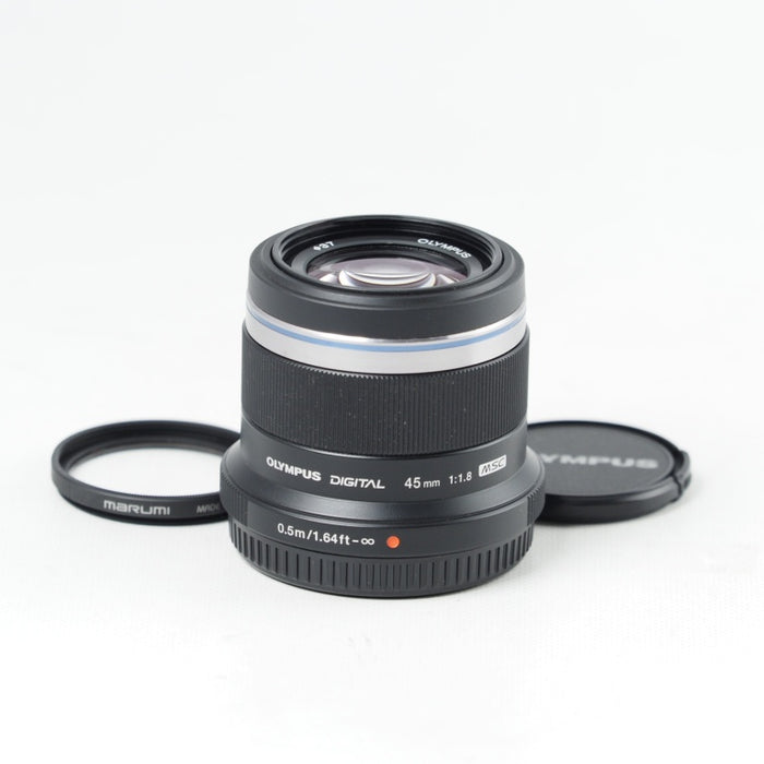 OLYMPUS 単焦点レンズ M.ZUIKO DIGITAL 45mm F1.8 ブラック オリンパス 中望遠レンズ マイクロフォーサーズ #14531