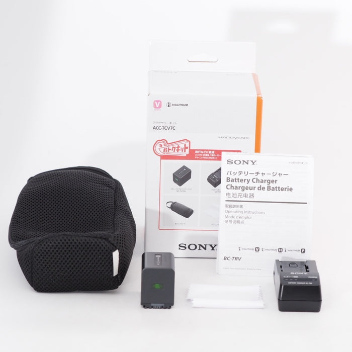 SONY カメラ用バッテリー+チャージャーセット ACC-TCV7C ソニー ビデオカメラ用 #13020