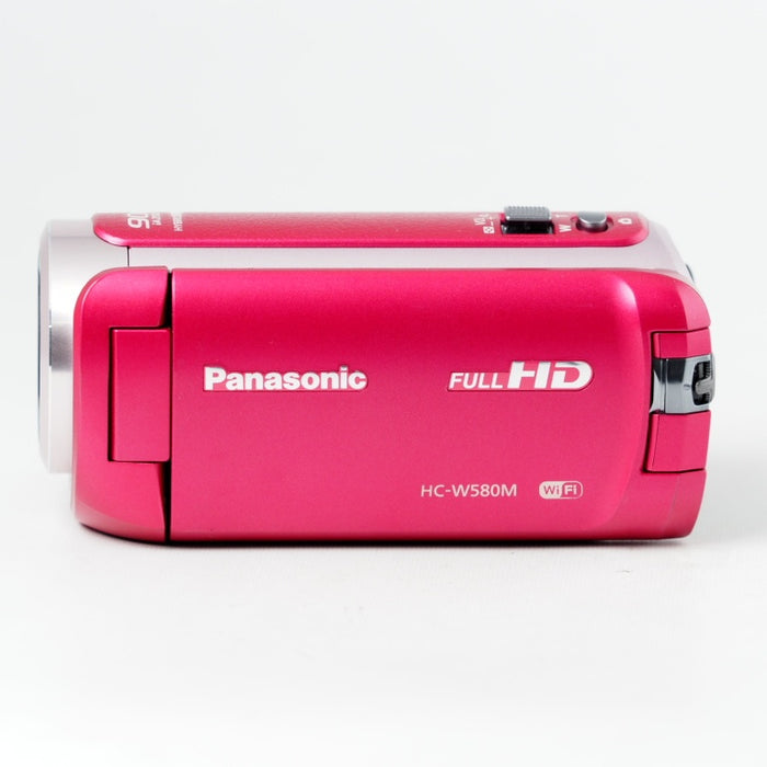 Panasonic HDビデオカメラ W580M 32GB サブカメラ搭載 高倍率90倍ズーム ピンク HC-W580M-P #14665