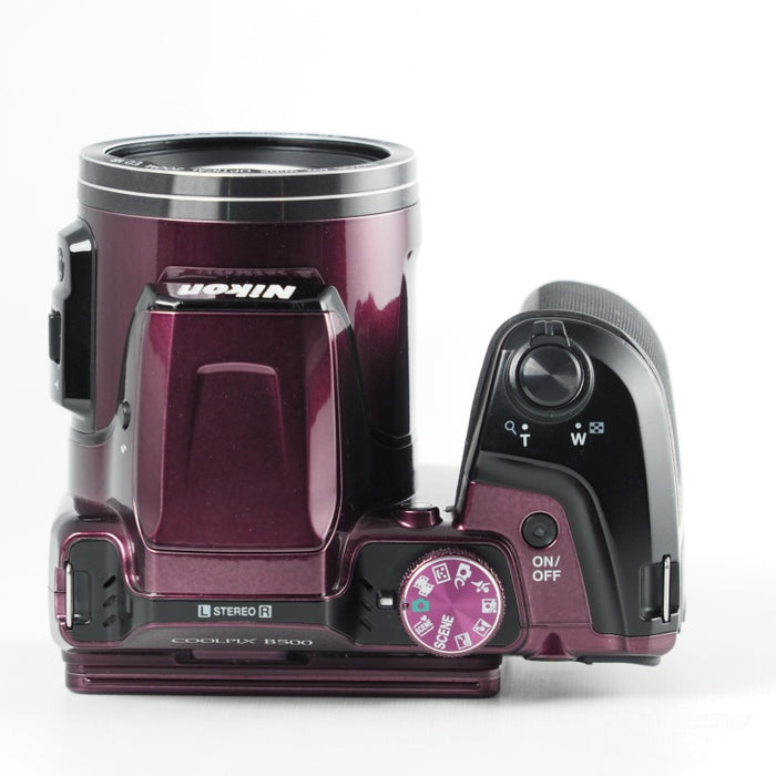 Nikon デジタルカメラ COOLPIX B500 光学40倍ズーム 1602万画素  Wi-Fi 単三電池 プラム B500PU #13857