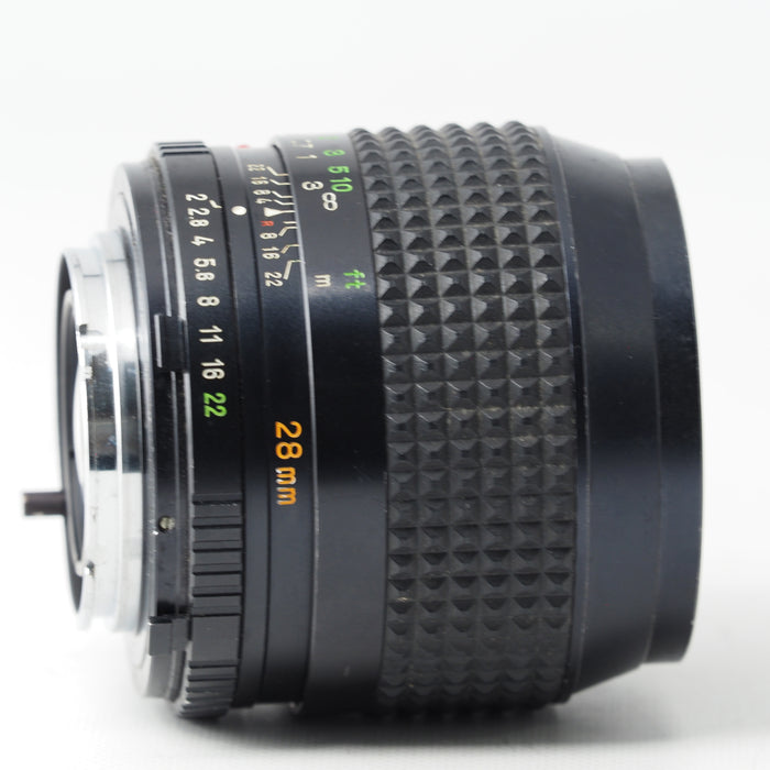 MINOLTA New MD 28mm F2 単焦点 広角レンズ MDマウント #15904