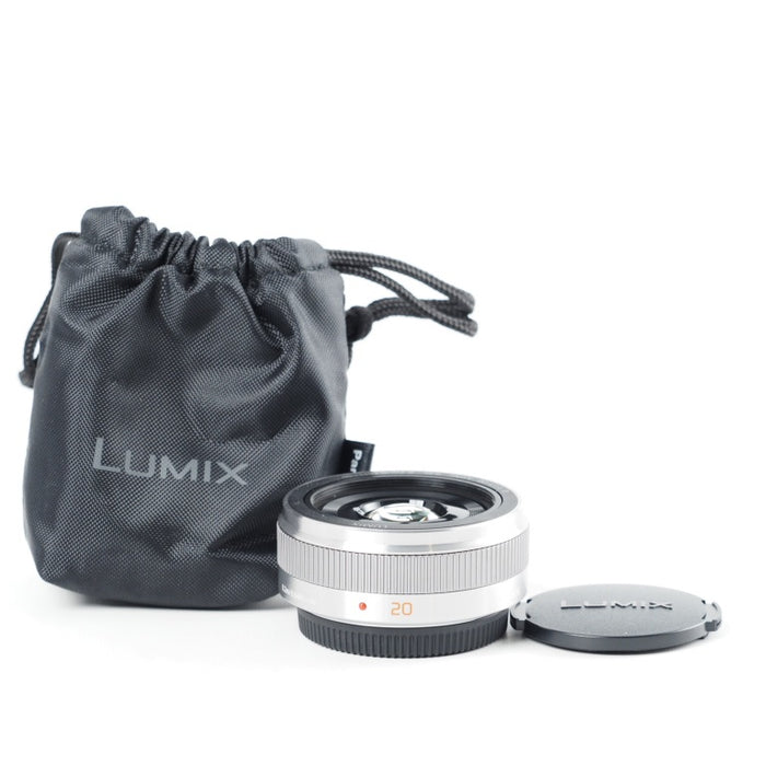 Panasonic パナソニック 単焦点レンズ マイクロフォーサーズ用 ルミックス G 20mm/F1.7 II ASPH. シルバー H-H020A-S #13752