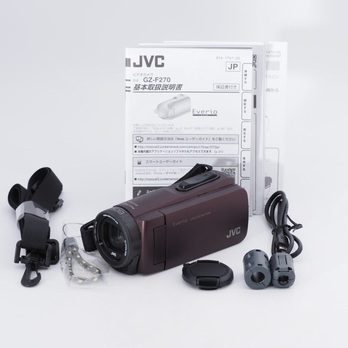 JVCKENWOOD JVC ビデオカメラ Everio 耐衝撃 耐低温 32GB ブラウン GZ-F270-T #10219