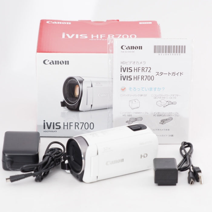 Canon キヤノン ビデオカメラ iVIS HF R700 ホワイト #13195