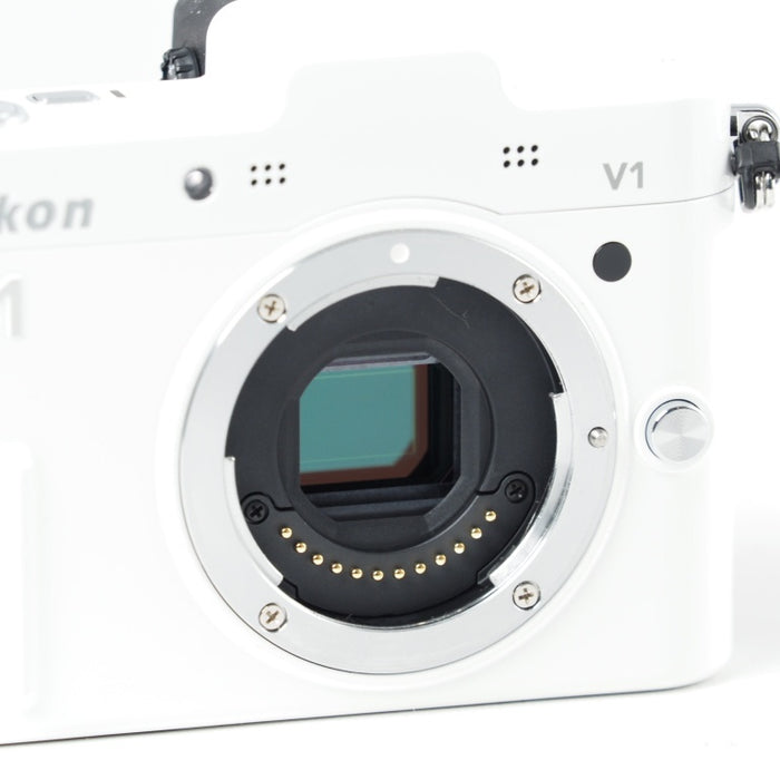 ニコン ミラーレス一眼カメラ Nikon 1 V1 薄型レンズキット ホワイト N1 V1ULK WH #14483
