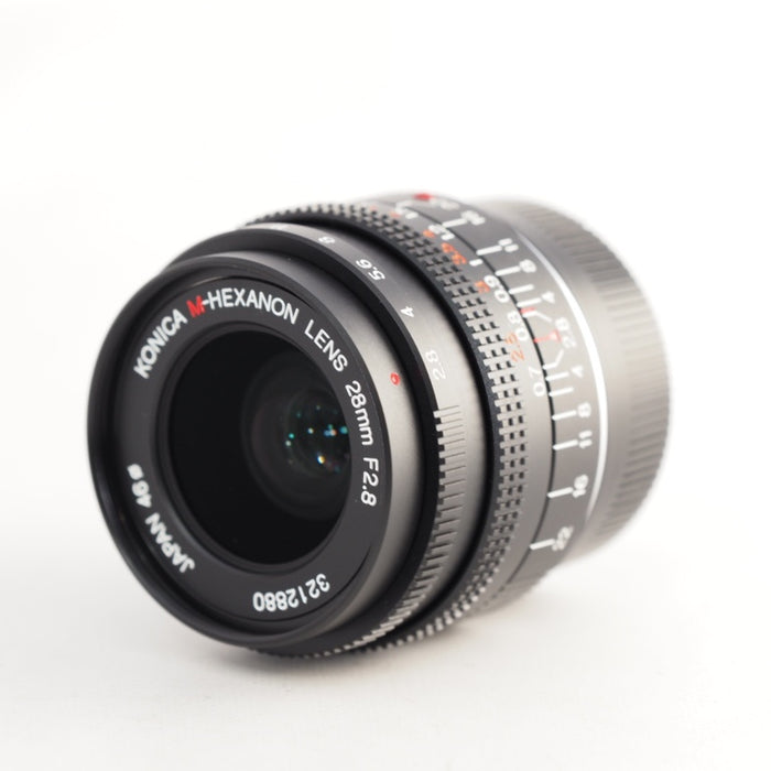 KONICA M-HEXANON LENS 28mm F2.8 フード Leica Mマウント コニカ ヘキサノン #13565