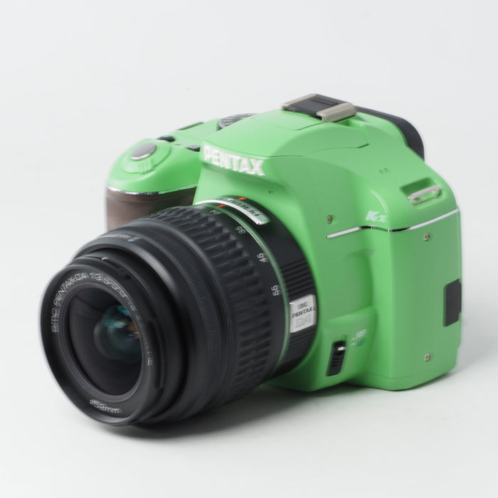 PENTAX K-X Kx 18-55mm レンズキット オーダーカラー ホワイト×グリーン #14931