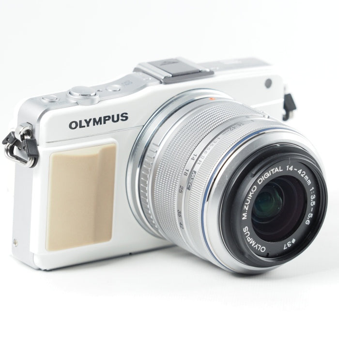 OLYMPUS オリンパス ミラーレス一眼 PEN mini E-PM2 レンズキット ホワイト E-PM2 LKIT WHT #14038
