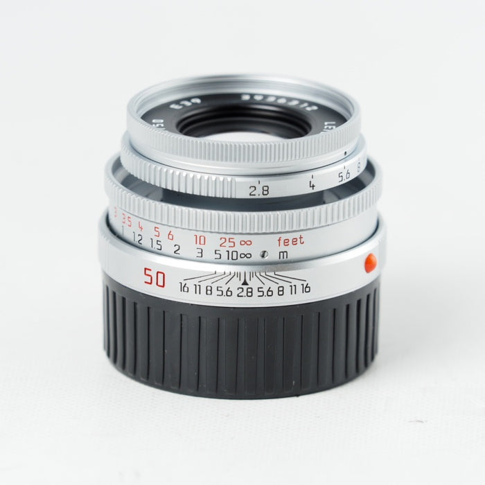 Leica ELMAR-M 50mm F/2.8 E39 Lens In シルバー エルマーM ライカ Mマウント 11823 #14640