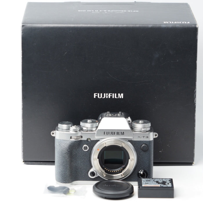 FUJIFILM X-T3 ボディ シルバー X-T3-S 富士フイルム ミラーレス一眼レフカメラ #15421