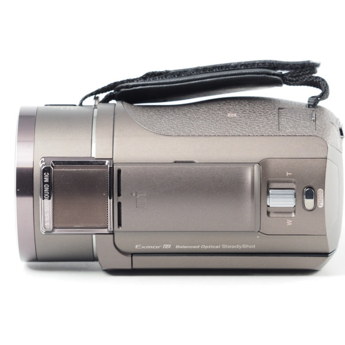 SONY Handycam FDR-AX45A (2022年モデル) ブロンズブラウン 4K ビデオカメラ 内蔵メモリー64GB 光学ズーム20倍 空間光学手ブレ補正 FDR-AX45A TI #14506
