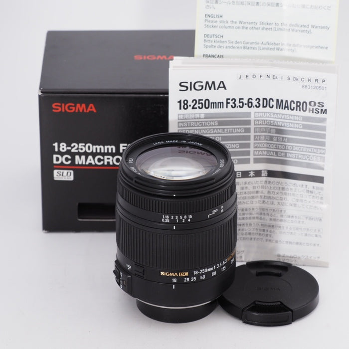 SIGMA シグマ 高倍率ズームレンズ 18-250mm F3.5-6.3 DC MACRO HSM ペンタックス Kマウント用 APS-C専用 #9954