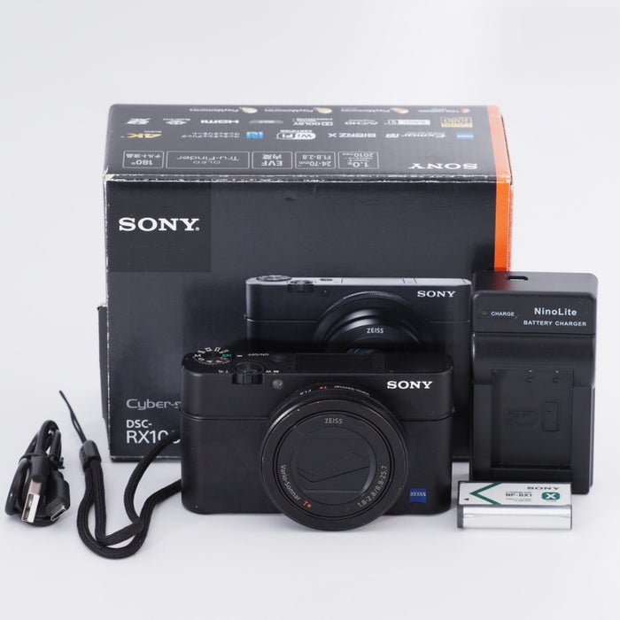 SONY ソニー コンパクトデジタルカメラ Cyber-shot RX100III ブラック 光学ズーム2.9倍(24-70mm) DSC-RX100M3 #9421