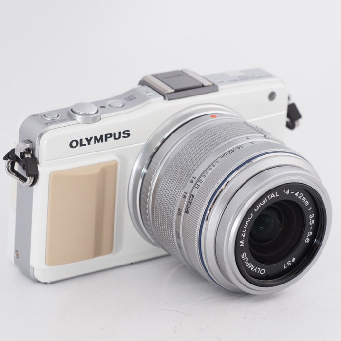 OLYMPUS オリンパス ミラーレス一眼 PEN mini E-PM2 レンズキット ホワイト E-PM2 LKIT WHT #11008