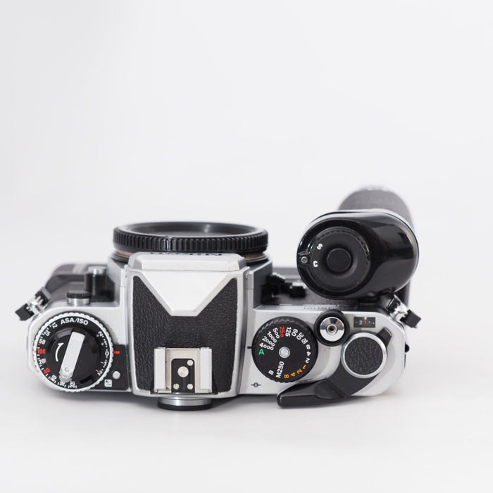 Nikon ニコン フィルム一眼レフ FE2 シルバー ボディ + モータードライブ MD-12 #13315