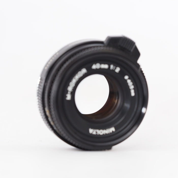 MINOLTA ミノルタ M-ROKKOR 40mm f2 ロッコール Mマウント ラバーレンズフード付き #12983
